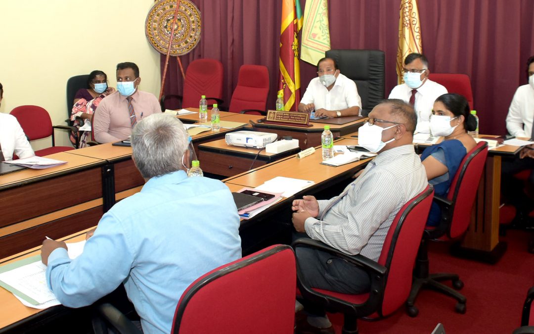 ඌව පළාත් මාර්ග සංවර්ධන, නිවාස, ජල සම්පාදන, වතු යටිතල පහසුකම් සහ සමූපකාර කටයුතු අමාත්‍යාංශයේ ප්‍රගති සමාලෝචන රැස්වීම