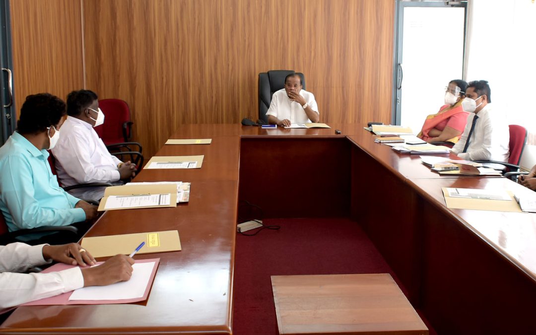 පස්සර වෘත්තිය පුහුණු මධ්‍යස්ථානයේ ගොඩනැගිලි පිළිබඳව මතුව ඇති ප්‍රශ්නය පිළිබඳ සාකච්ඡාව