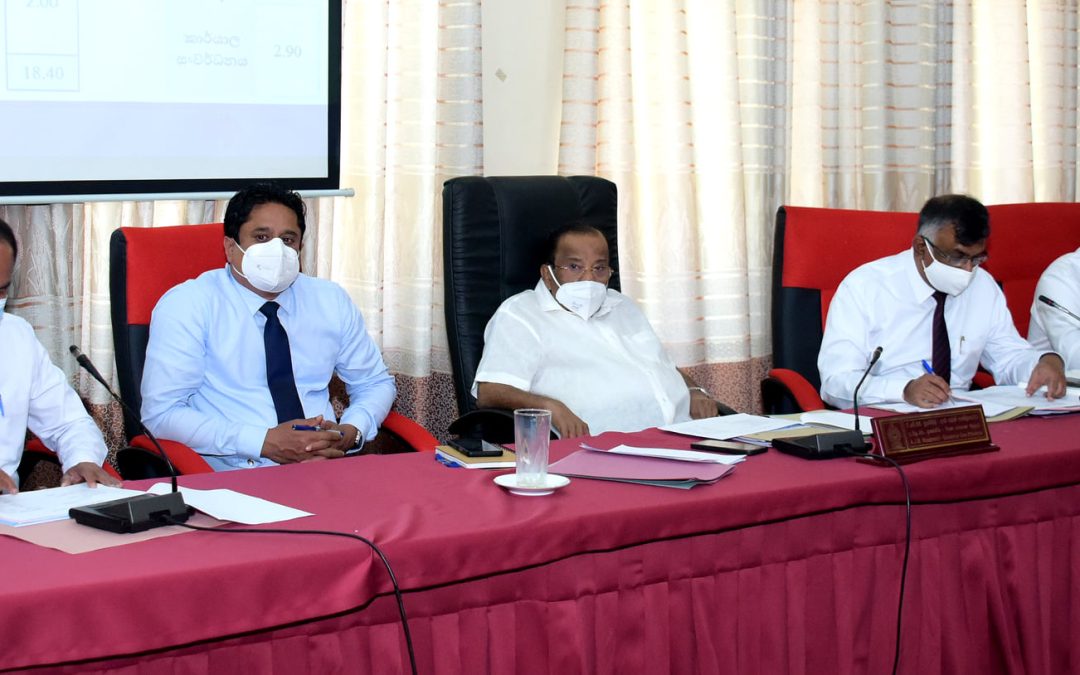 ප්‍රගති සමාලෝචන රැස්වීම – ඌව පළාත් ක්‍රීඩා හා යෞවන කටයුතු, සංචාරක, ප්‍රවාහන, සංස්කෘතික සහ පේෂකර්මාන්ත හා කුඩා කර්මාන්ත අමාත්‍යාංශය