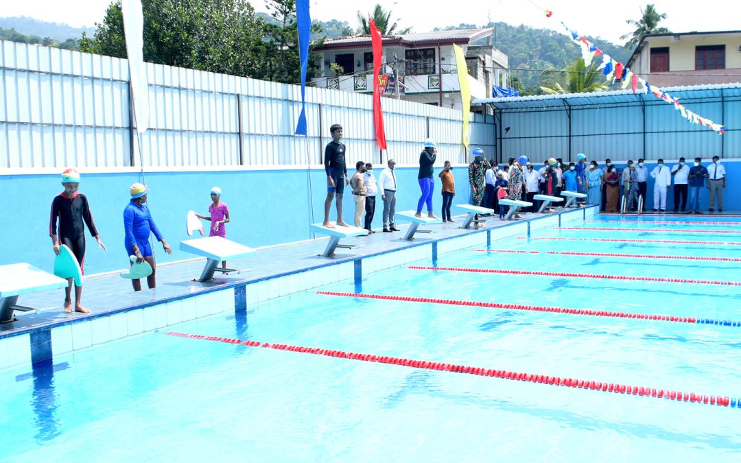 බදුල්ල නගර සභාවට අයත් බදුල්ල නාගරික පිහිනුම් තටාකය නැවත සුද්ද පවිත්‍ර කර දරුවන්ගේ ක්‍රීඩා හා පුහුණුවීම් කටයුතුවලට ලබාදීම