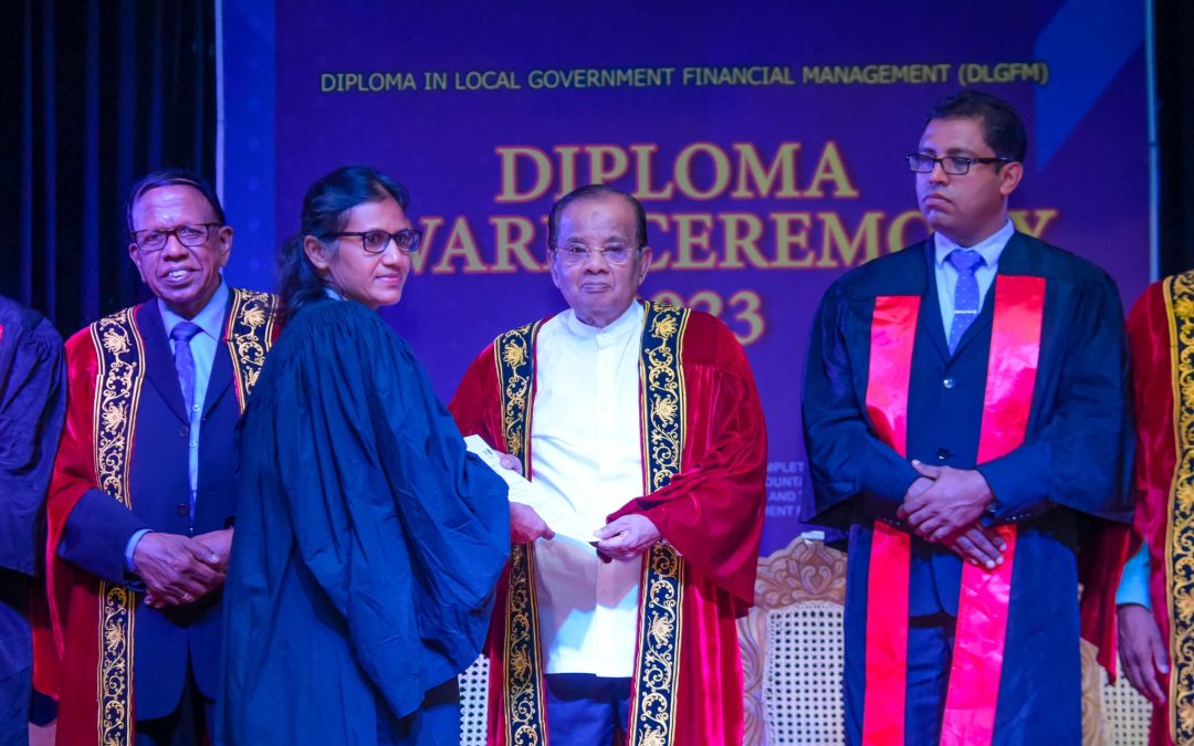 පළාත් පාලන මූල්‍ය කළමනාකරණය පිළිබඳ ඩිප්ලෝමා පාඨමාලාවේ ඌව පළාත් ඩිප්ලෝමා ප්‍රධානෝත්සවය